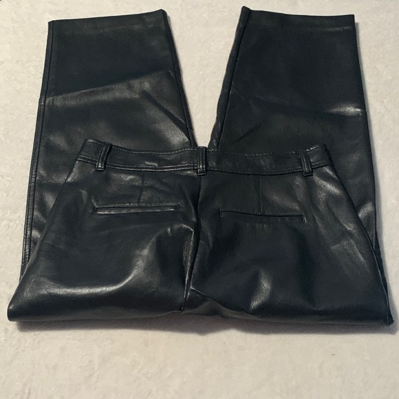 Babaton Black faux Leather Trousers - Picture 5 of 10